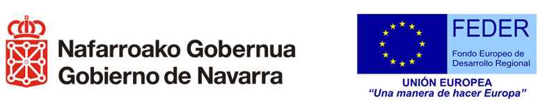 Logotipos de las ayduas del Gobierno de Navarra / Feder